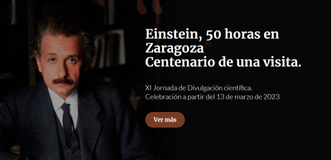 Desde ondas gravitacionales hasta La pizarra perdida de Einstein, en la XI Jornada de Divulgación Científica “Einstein, 50 horas en Zaragoza. Centenario de una visita" Desde ondas gravitacionales hasta La pizarra perdida de Einstein, en la XI Jornada de Divulgación Científica “Einstein, 50 horas en Zaragoza. Centenario de una visita"