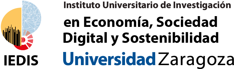 Logo Instituto Universitario de Investigación en Economía, Sociedad Digital y Sostenibilidad (IEDIS - Unizar)
