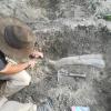 Excavación en el yacimiento de Fuente Arnar (Camarillas, Teruel), en 2018 