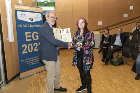 La investigadora del I3A Ana Serrano recibe el premio Eurographics Young Researcher La investigadora del I3A Ana Serrano recibe el premio Eurographics Young Researcher