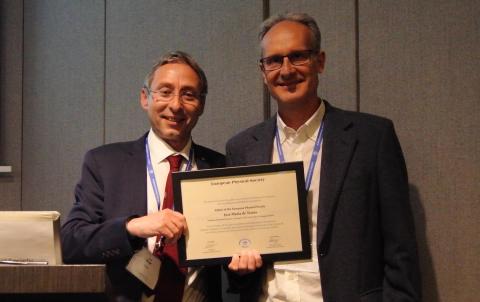 José María de Teresa, “miembro distinguido” de la European Physical Society (EPS) por sus contribuciones significativas al campo de la Física José María de Teresa, “miembro distinguido” de la European Physical Society (EPS) por sus contribuciones significativas al campo de la Física