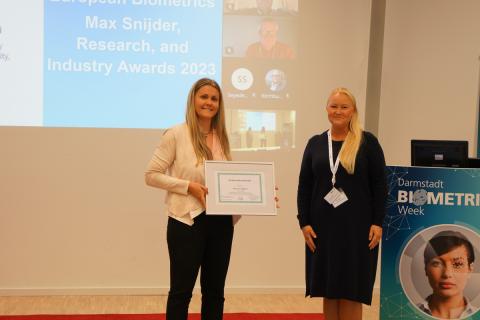 Una joven investigadora del I3A Unizar, premiada por la Asociación Europea de Biometría Una joven investigadora del I3A Unizar, premiada por la Asociación Europea de Biometría