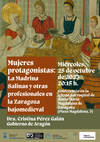 Investigadoras en Humanidades de Unizar comienzan el curso con una nueva charla del ciclo sobre aragonesas protagonistas en la Historia, el Arte y la Literatura Investigadoras en Humanidades de Unizar comienzan el curso con una nueva charla del ciclo sobre aragonesas protagonistas en la Historia, el Arte y la Literatura