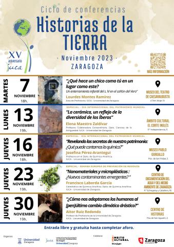 El ciclo de conferencias “Historias de la Tierra” llega a la capital aragonesa