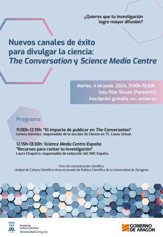 Cartel Foro de comunicación científica Unizar