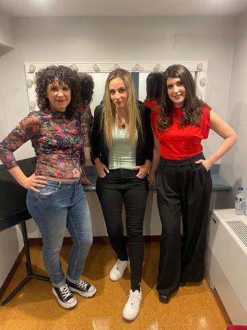 Alicia Otero, María Mateo y Andrea Ariño
