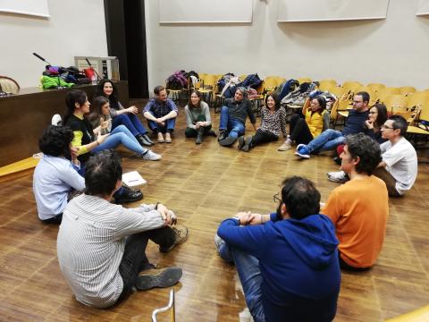 Sesión de uno de los talleres 